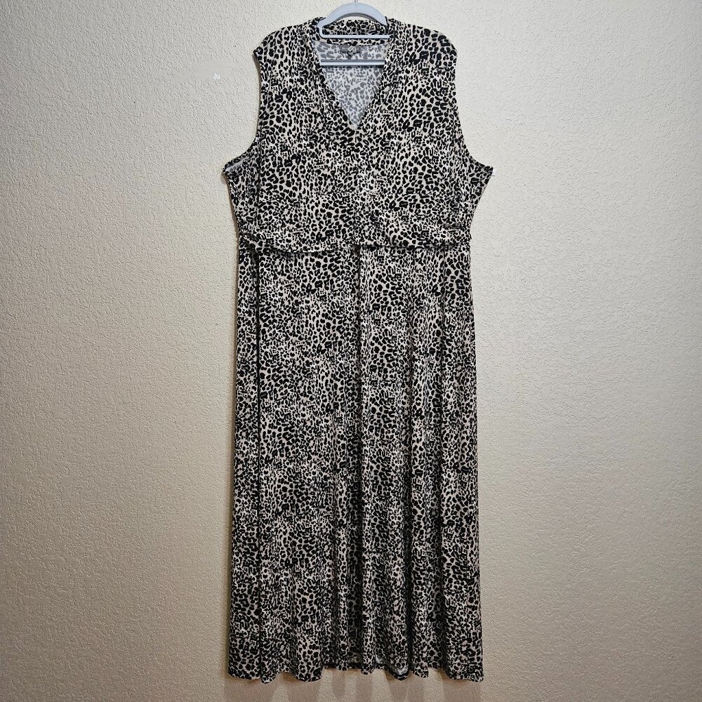 Sleeveless Leppard dress